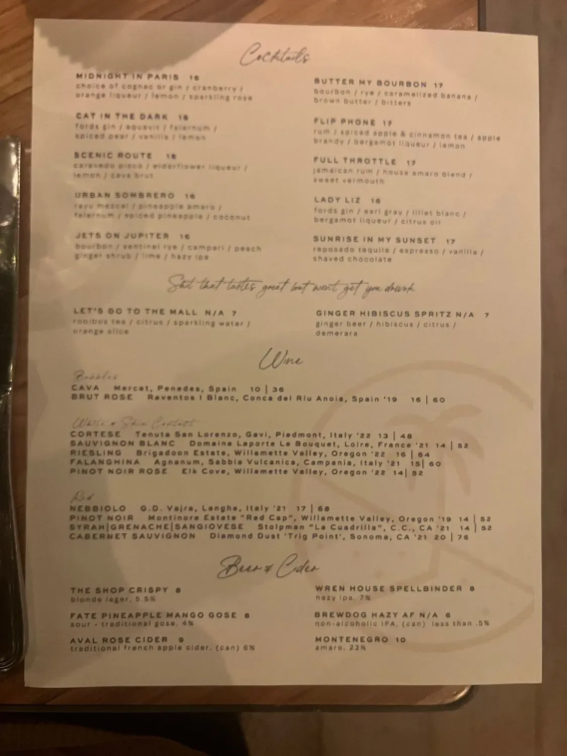 Menu 6