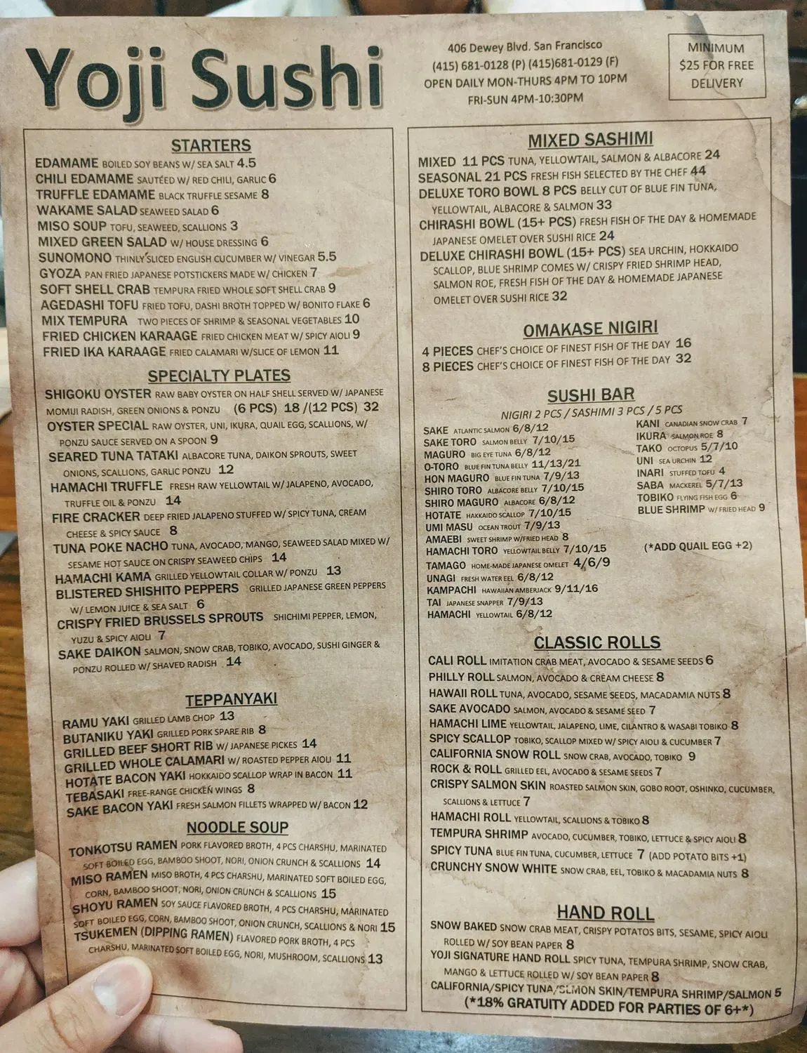 Menu 4