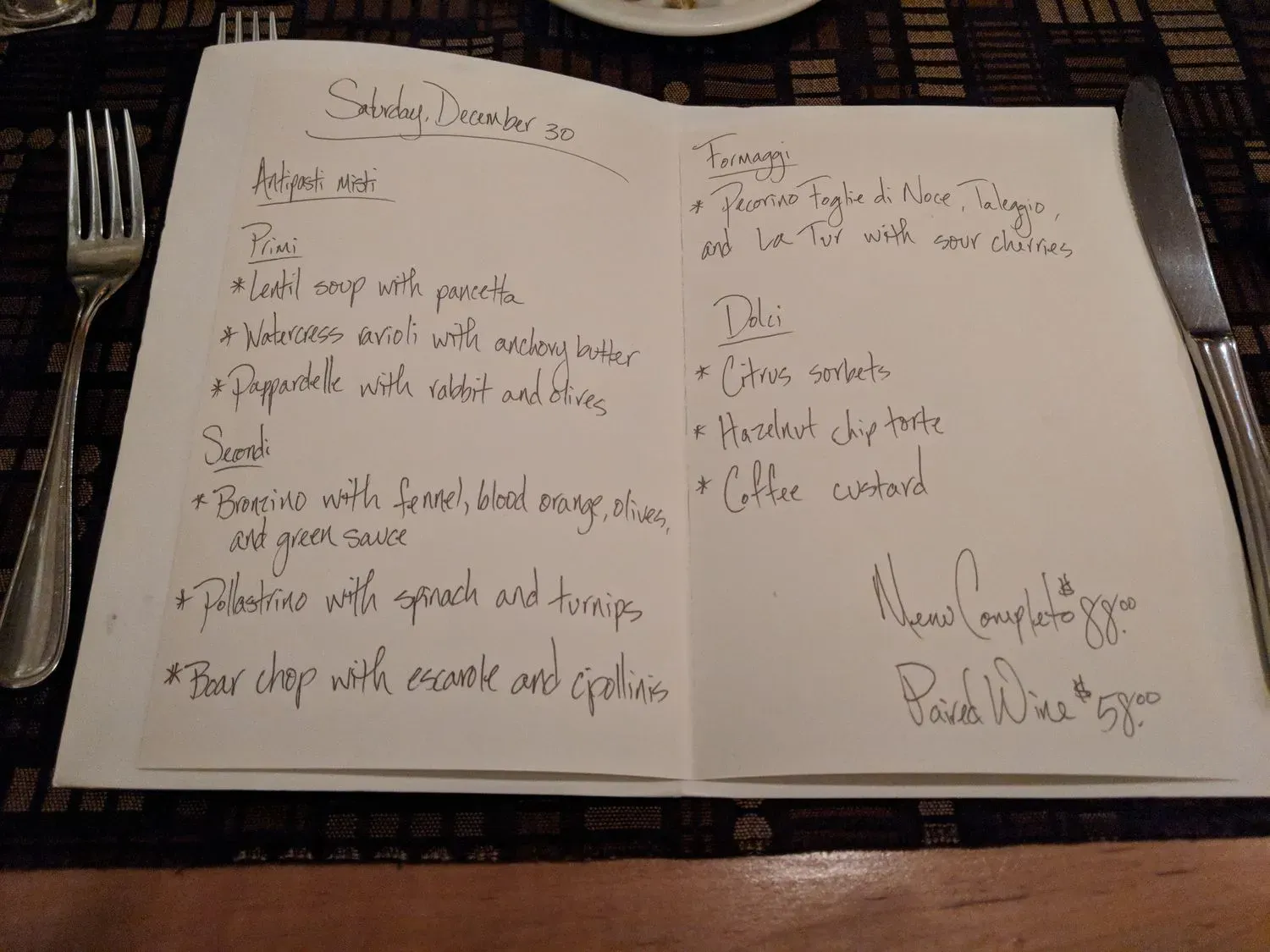 Menu 6