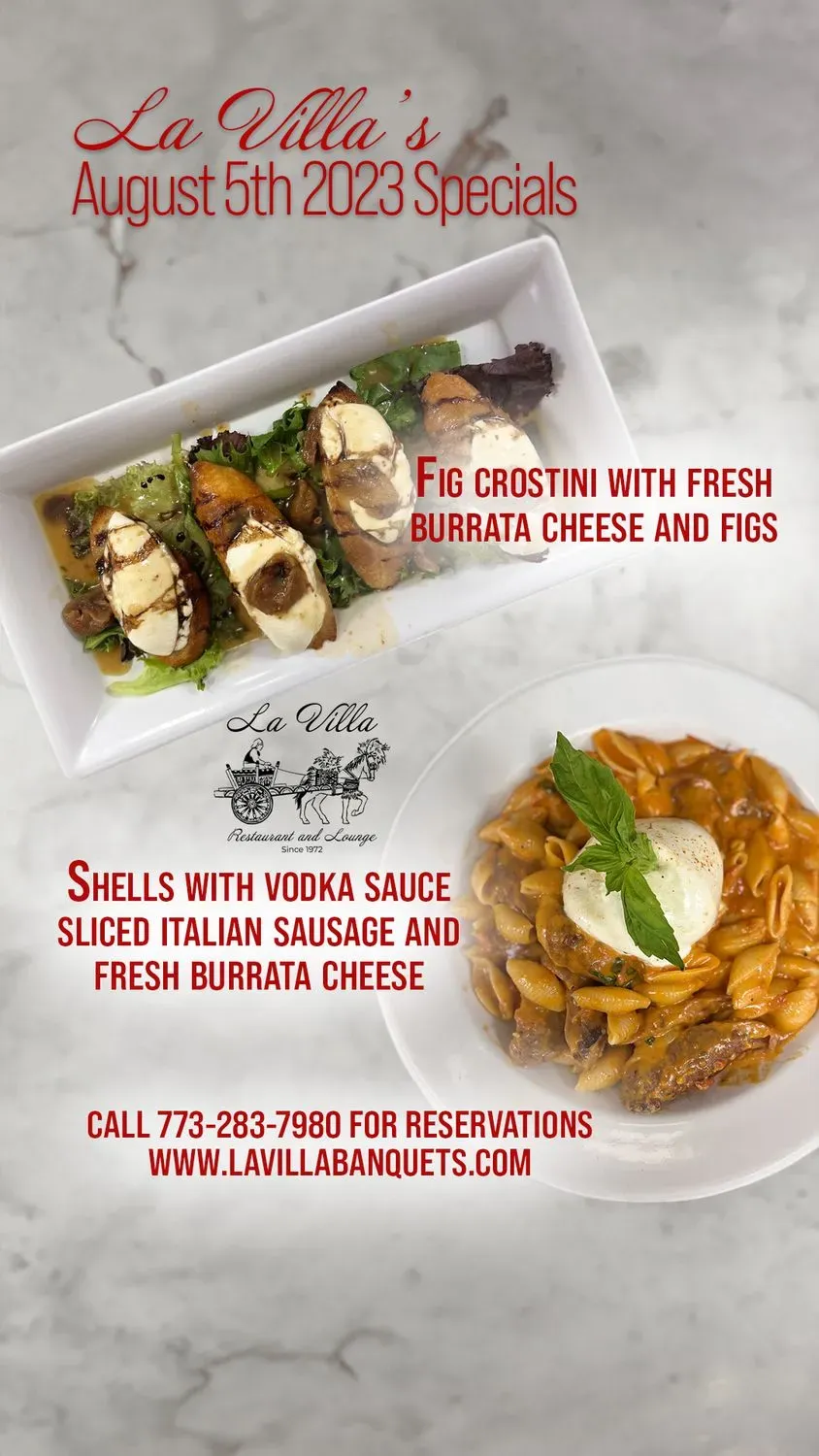 La Villa Restaurant Lounge And Banquets Menu Updated November 2025