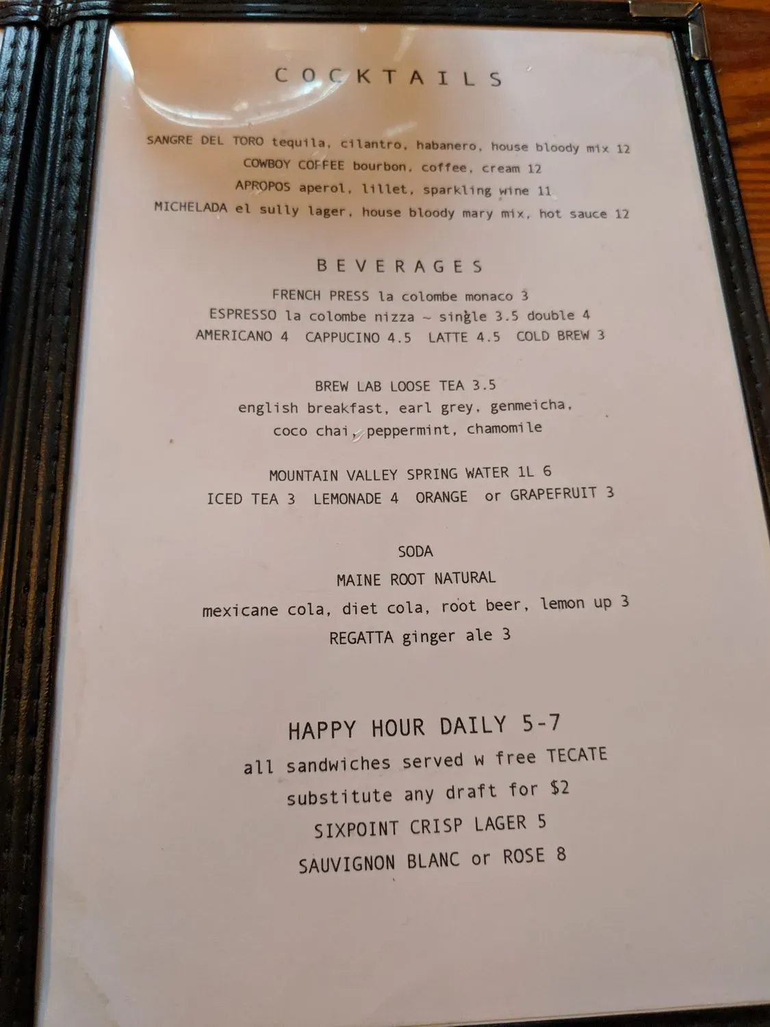 Menu 6