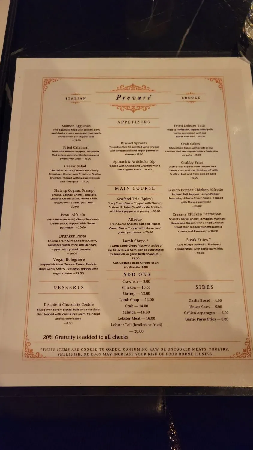 Menu 1