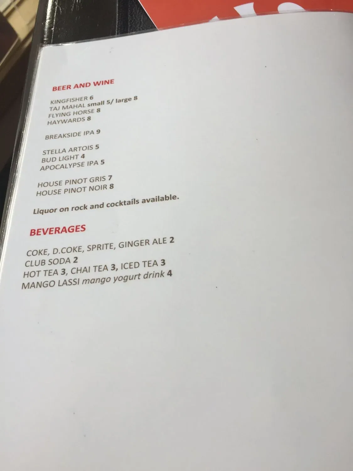 Menu 4