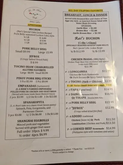 Menu 1