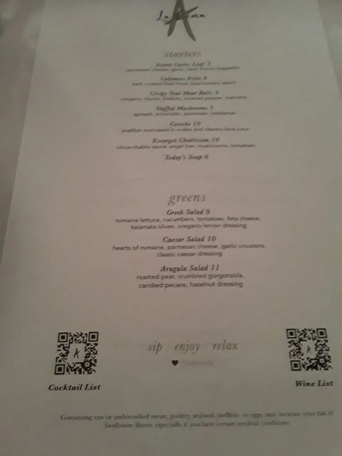 Menu 5