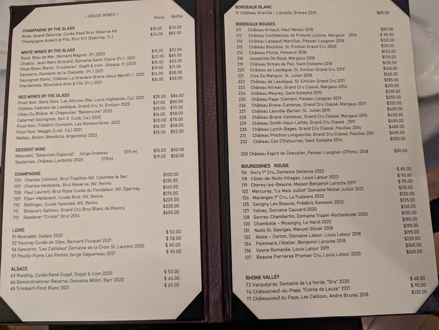 Menu 5