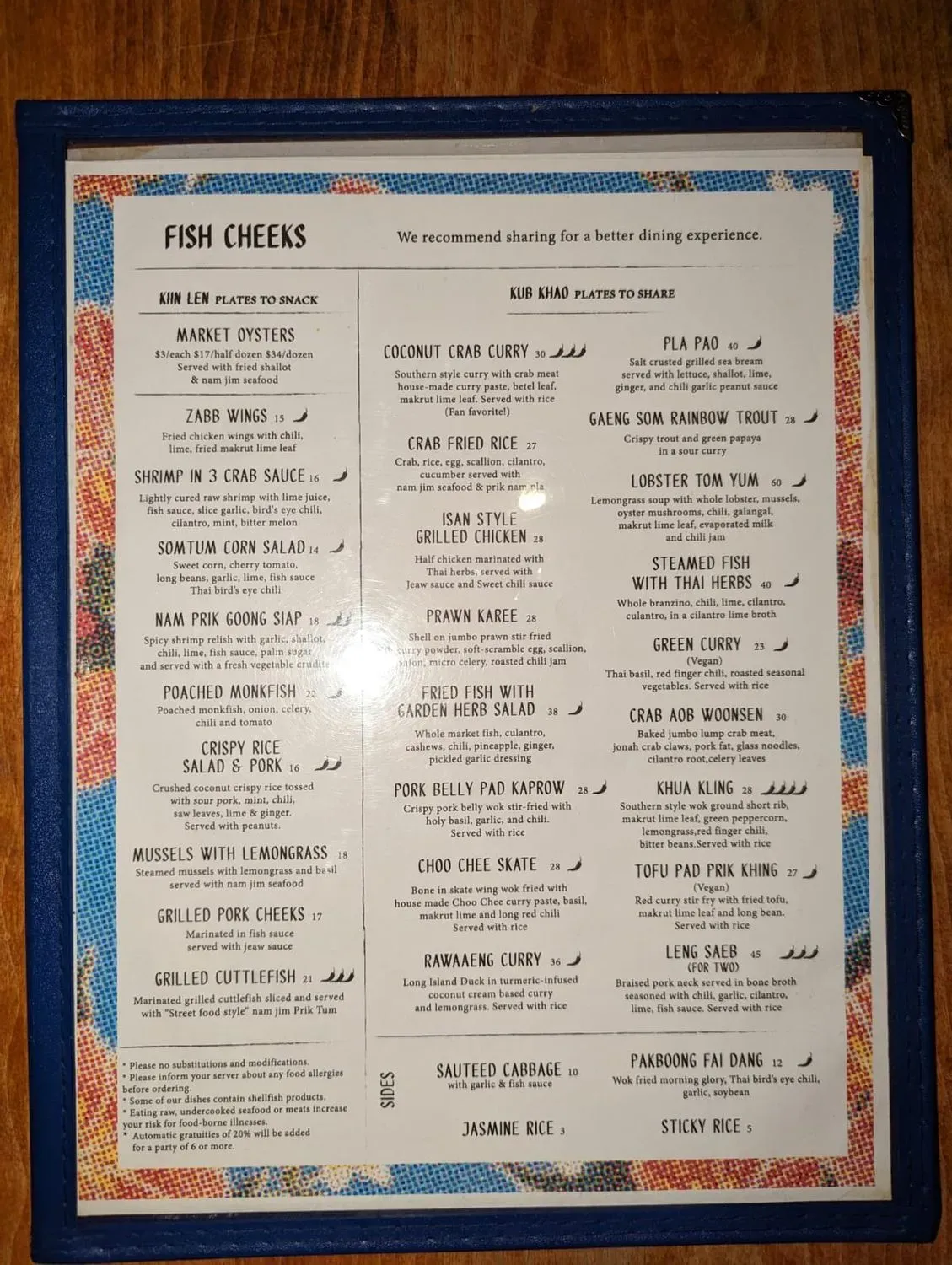 Menu 5