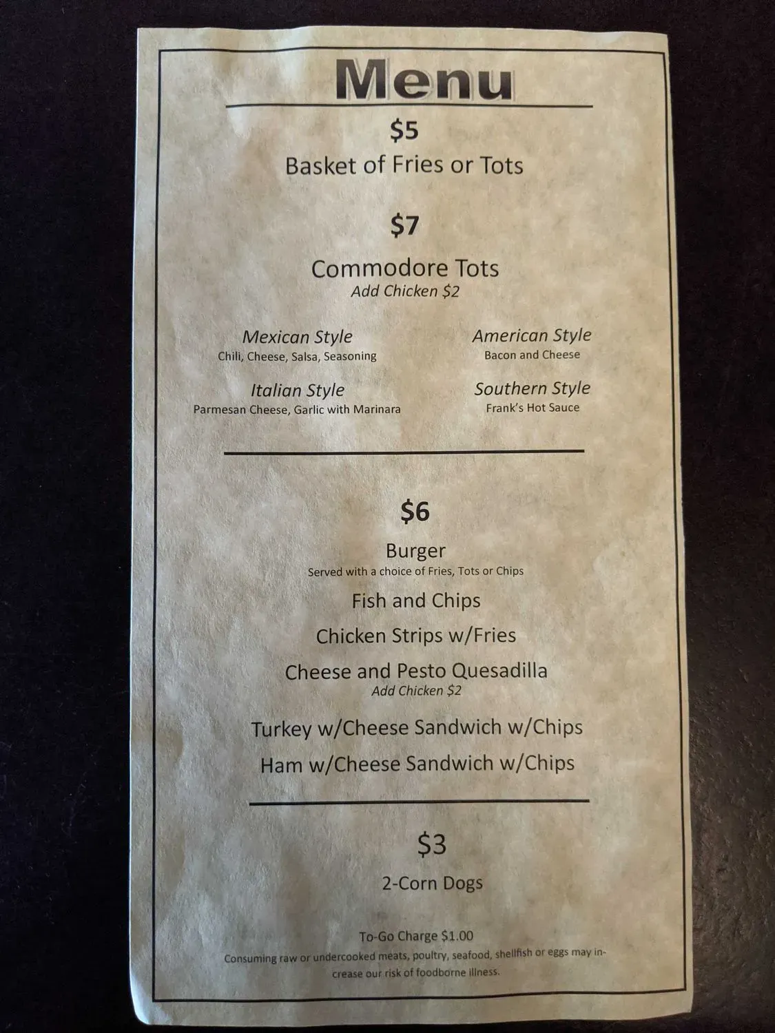 Menu 2