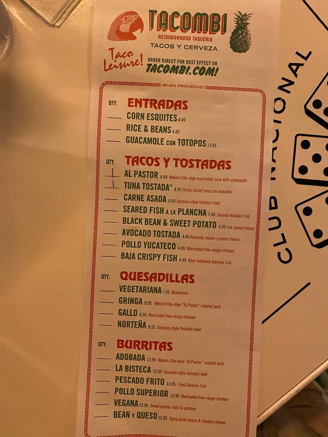 Menu 3