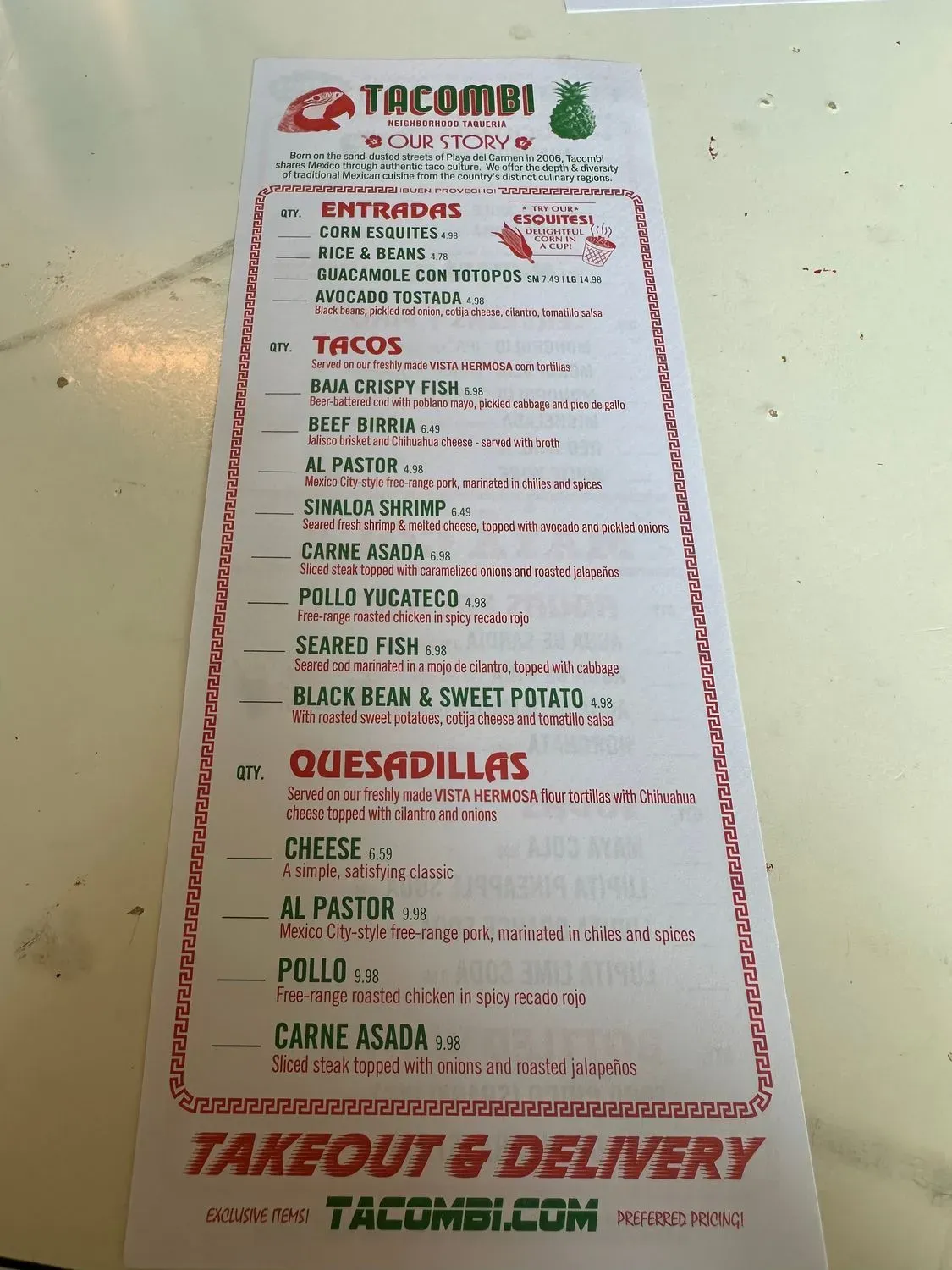 Menu 1