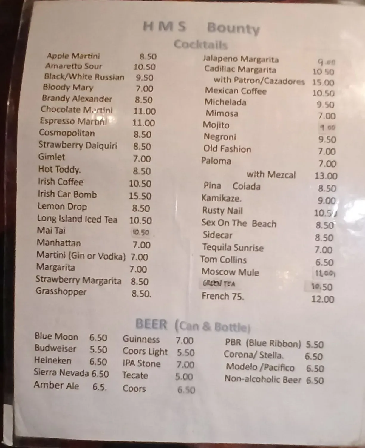 Menu 1