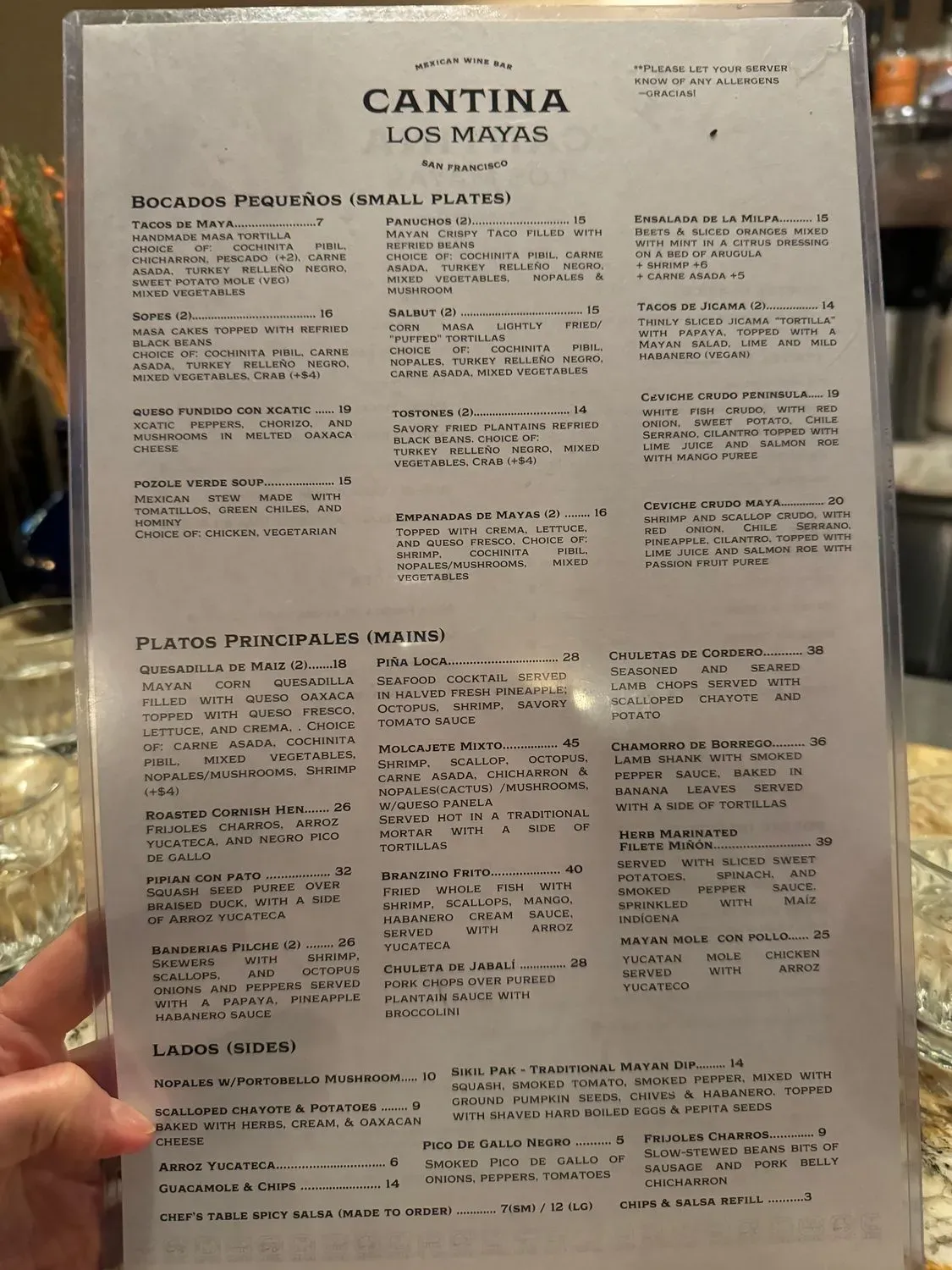 Menu 1