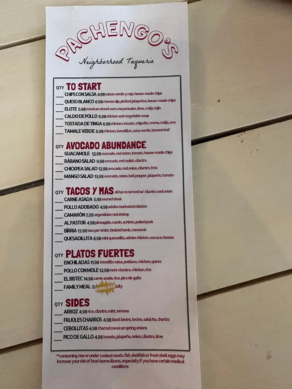 Menu 2