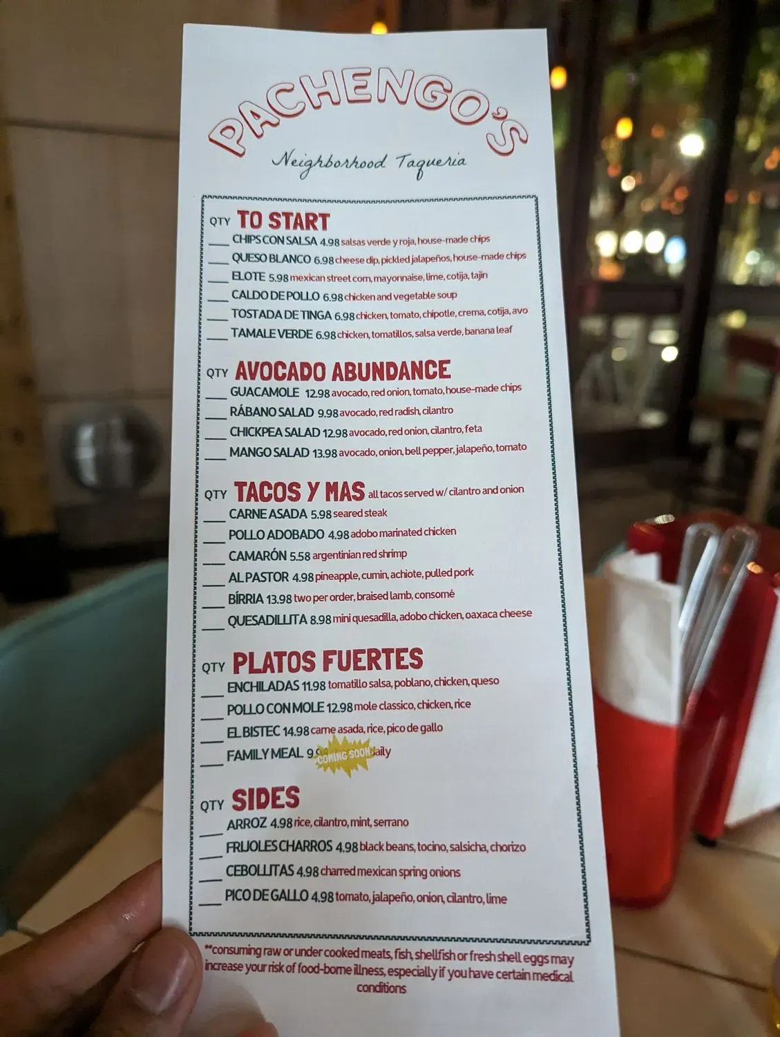 Menu 4