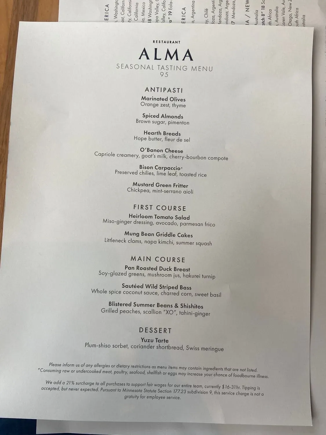 Menu 6