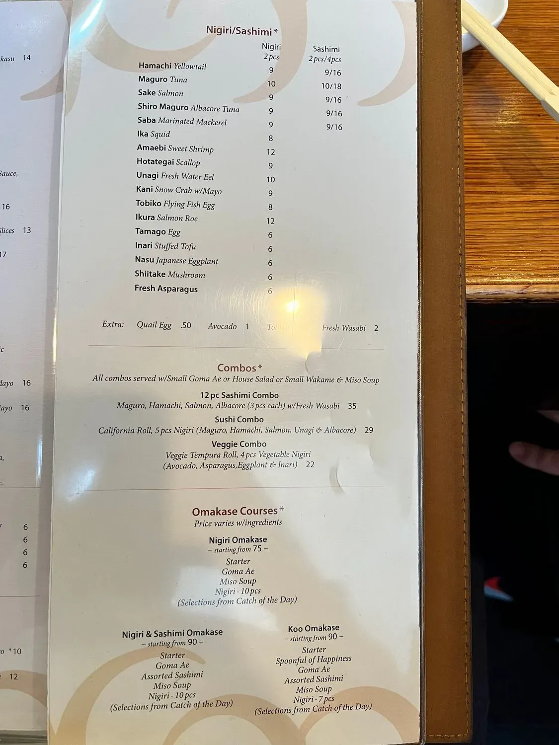 Menu 5