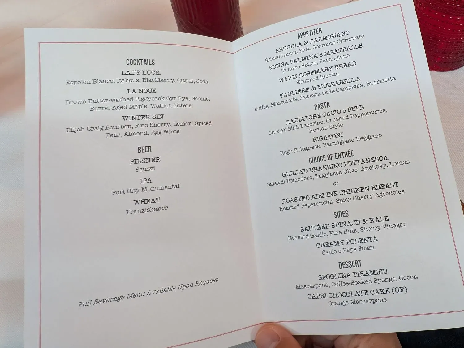 Menu 2