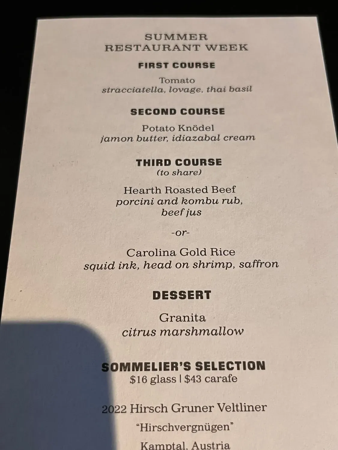 Menu 1