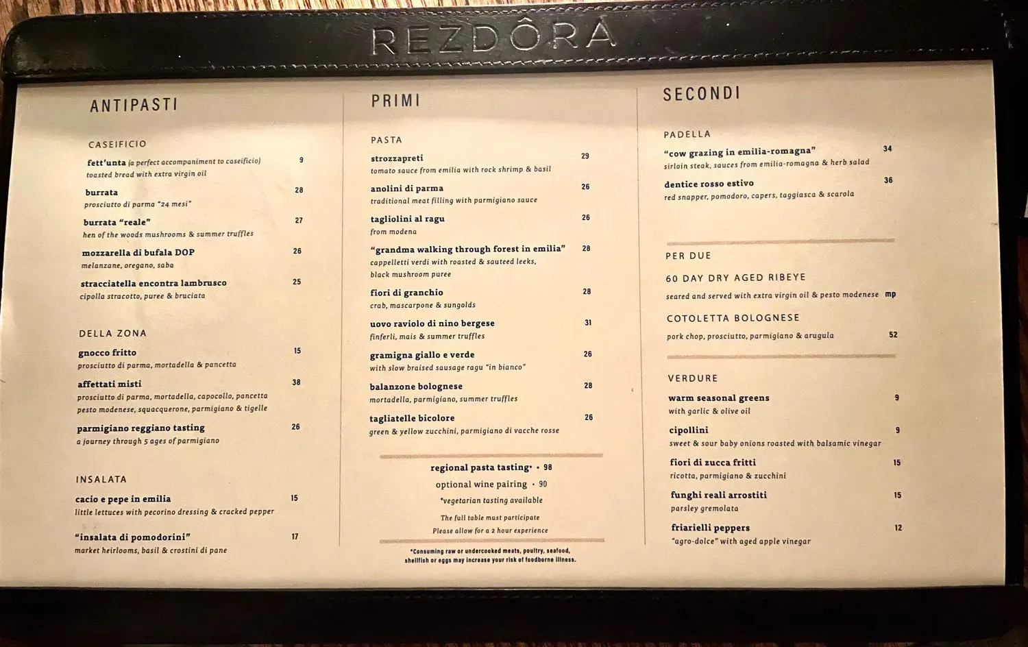 Menu 5