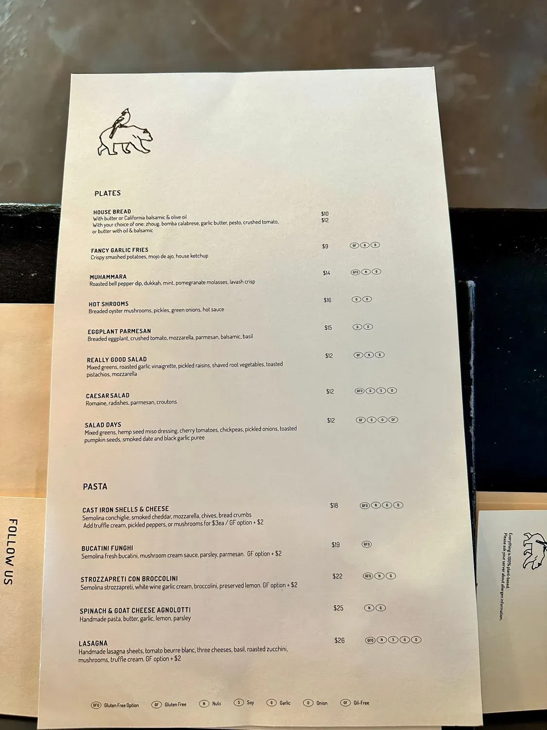 Menu 5