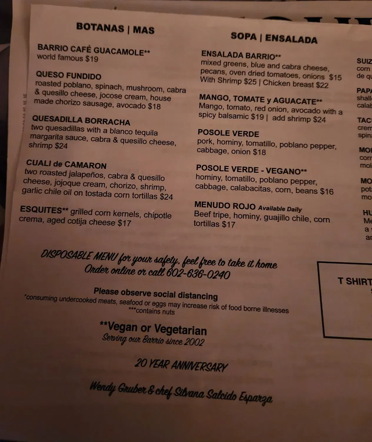 Menu 5