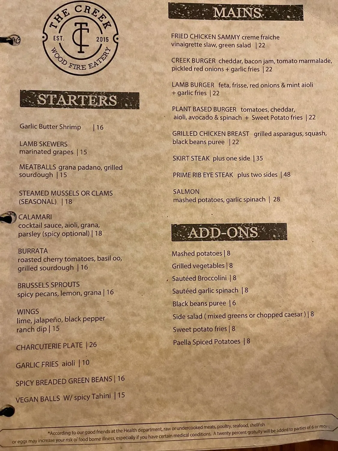 Menu 4