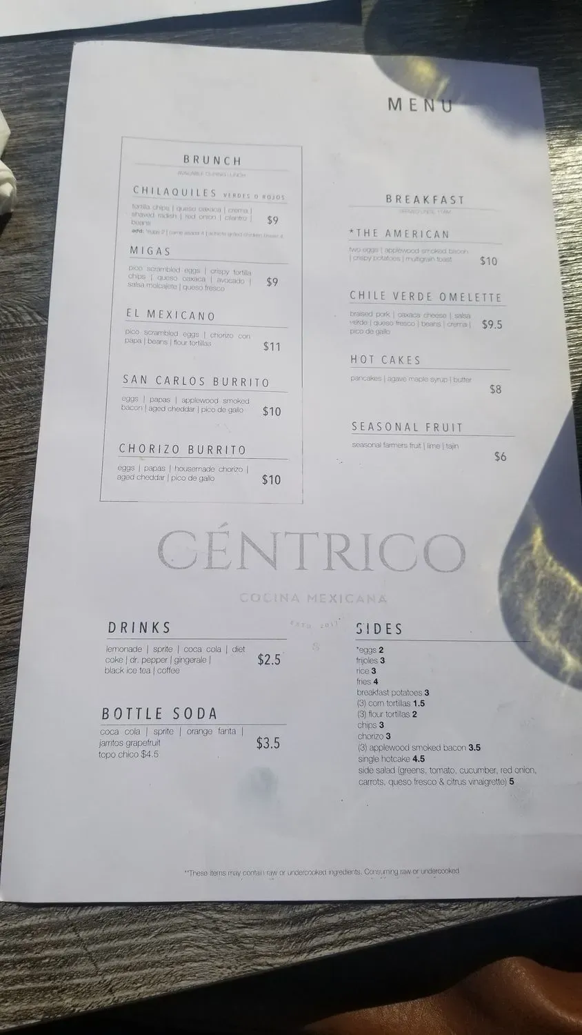 Menu 6