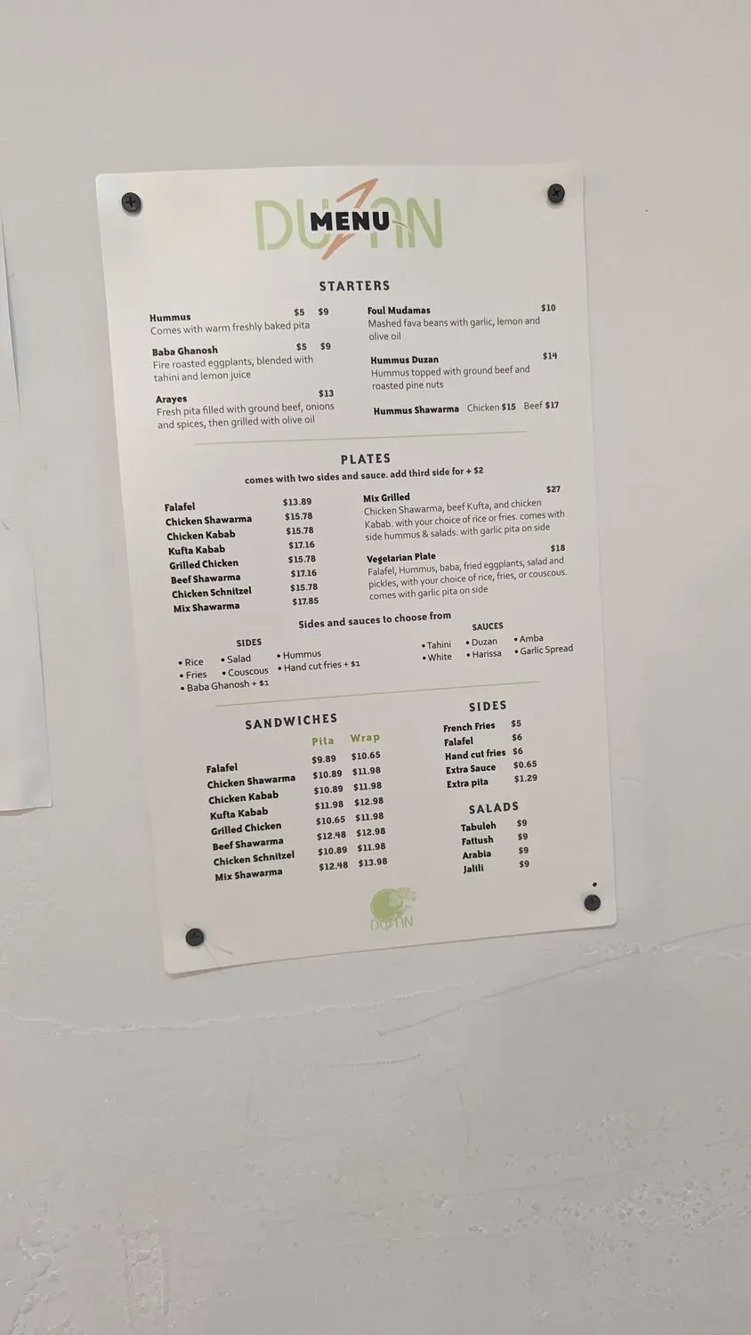 Menu 4