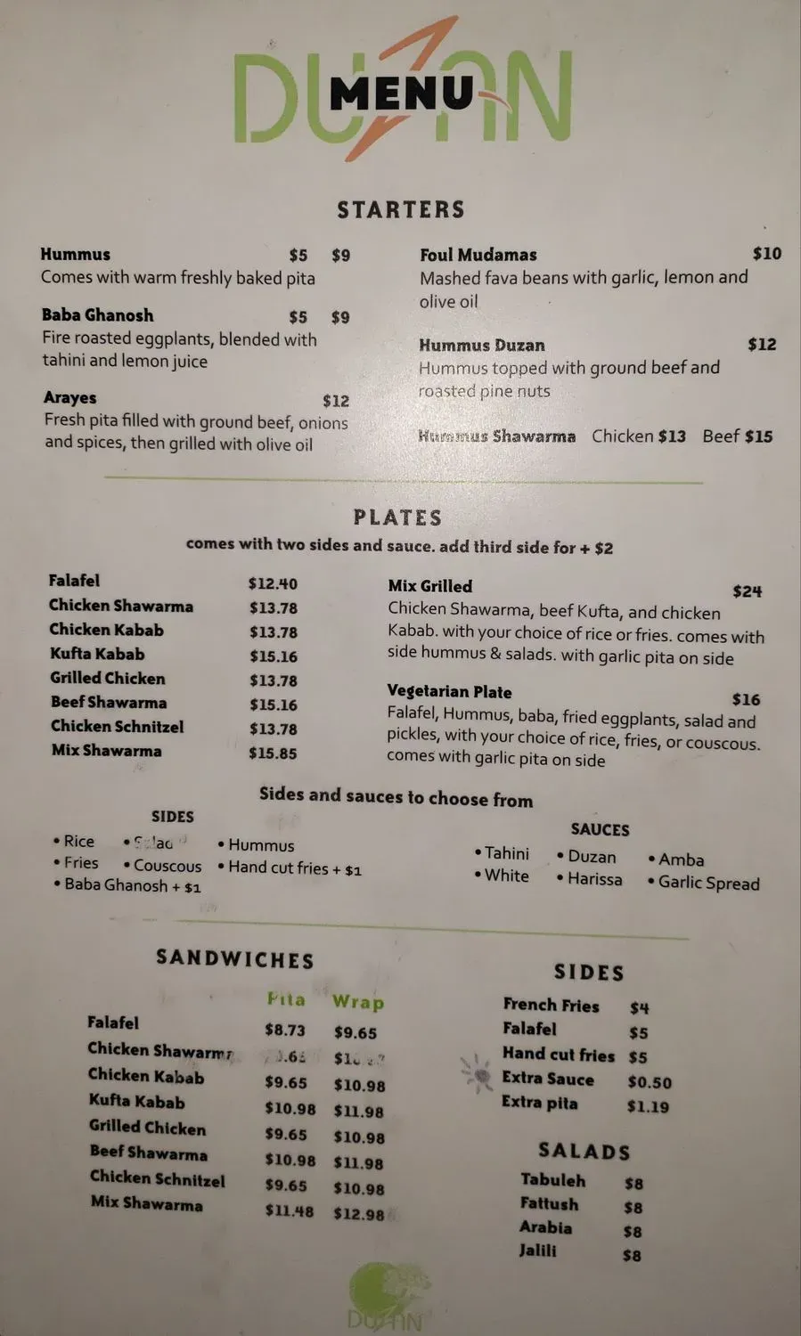 Menu 6