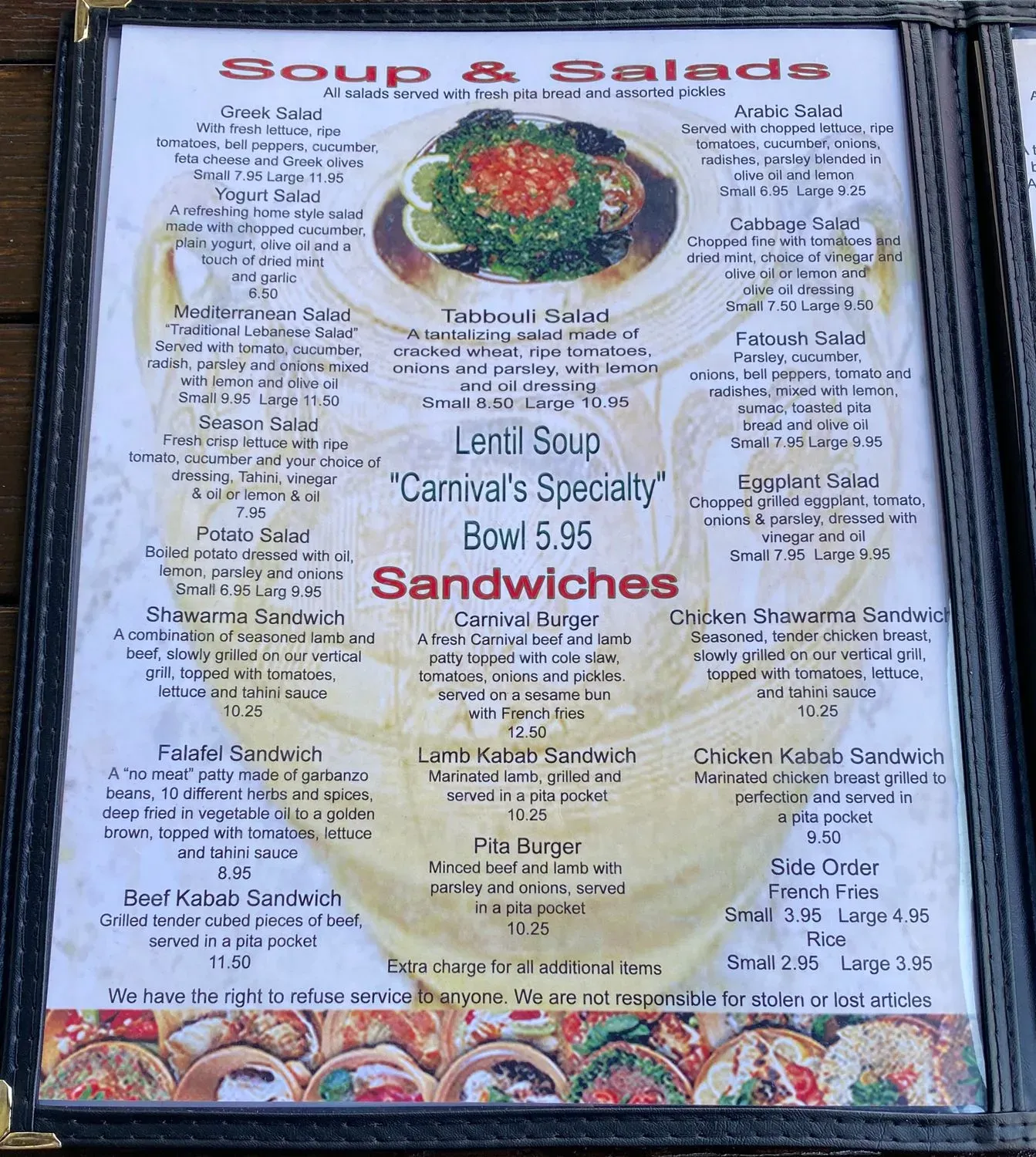 Menu 4