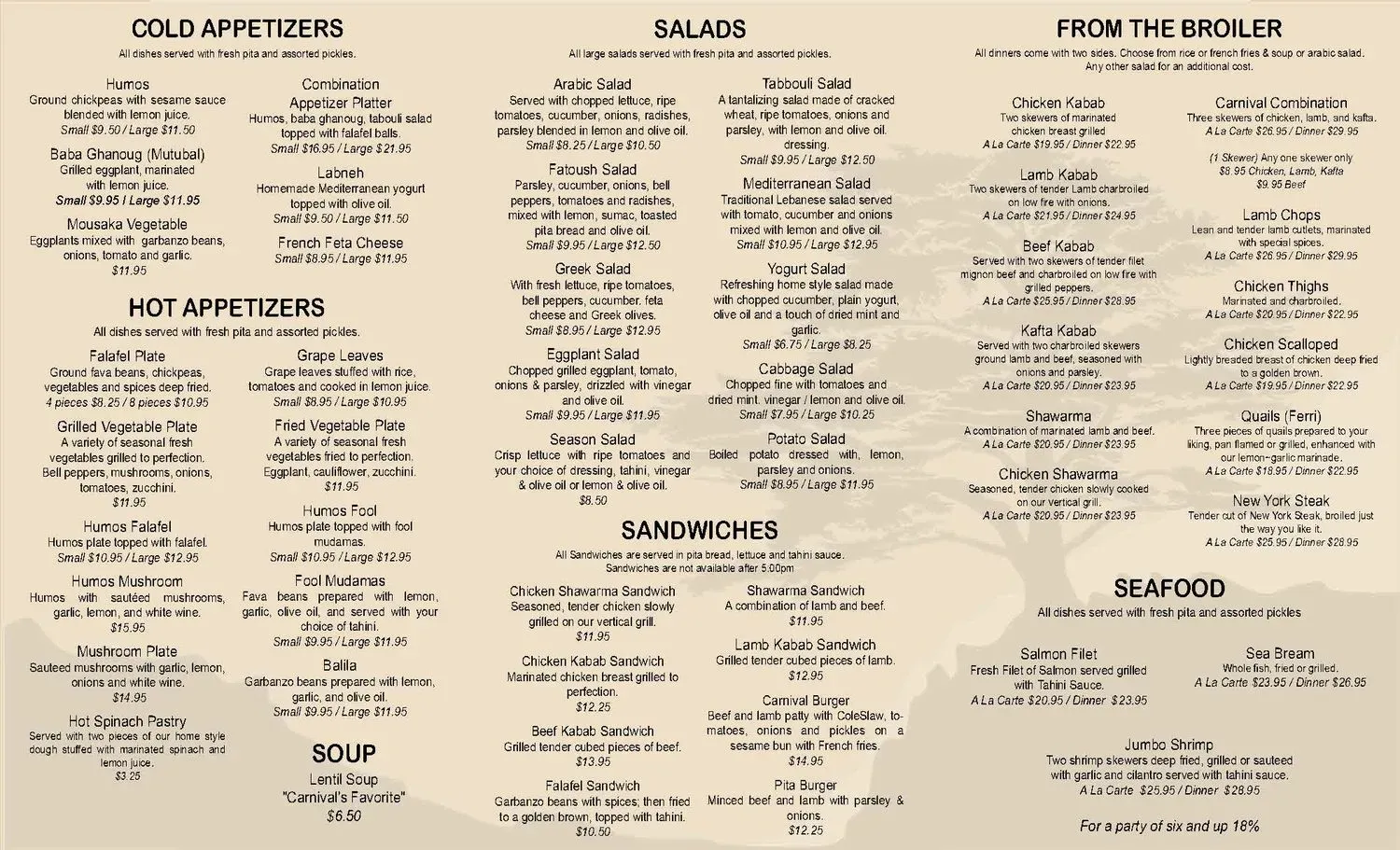 Menu 1