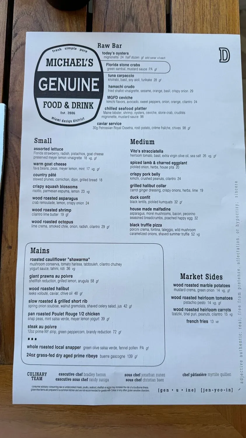 Menu 1