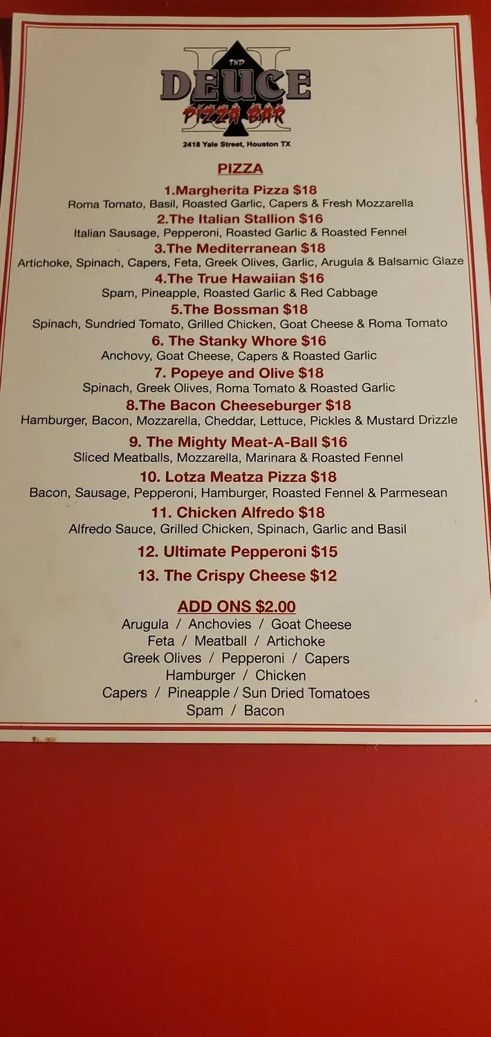 Menu 5