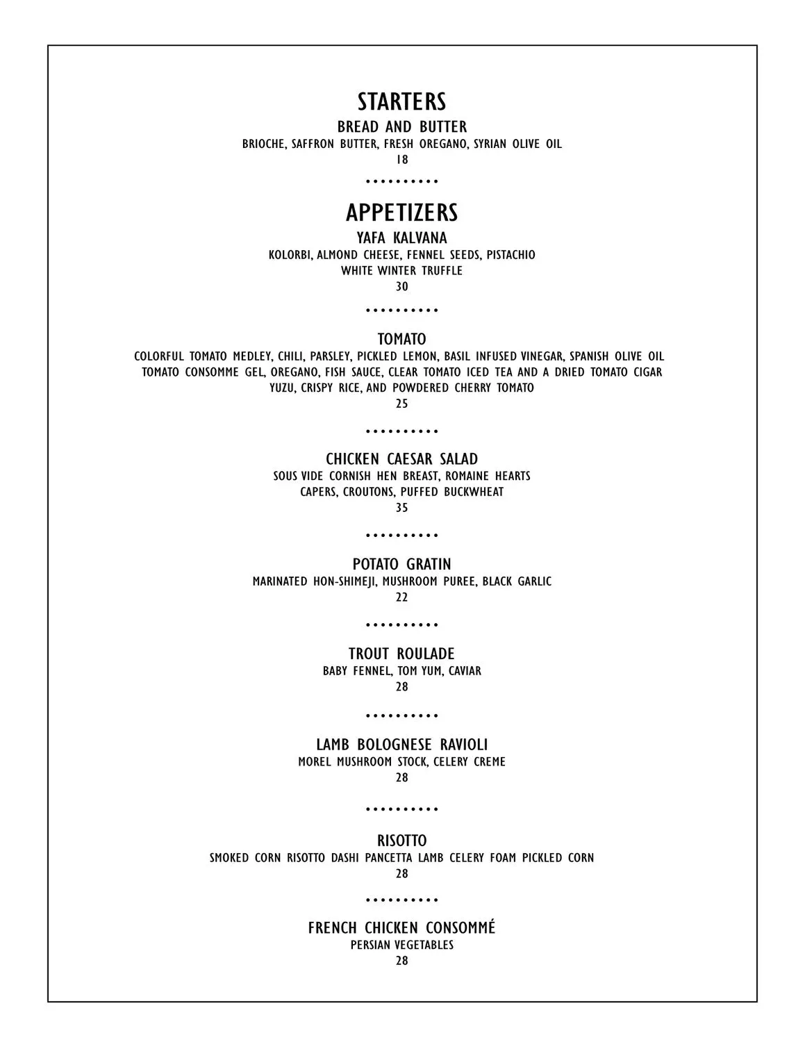 Menu 4