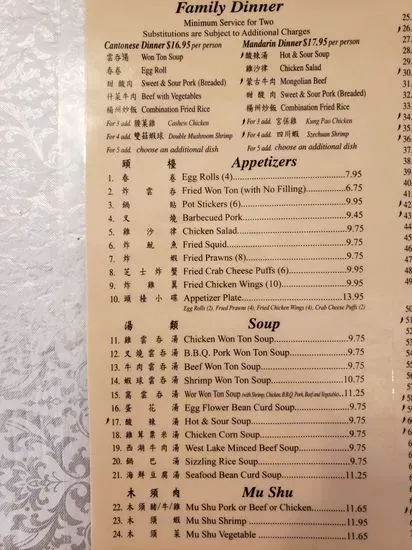 Menu 5