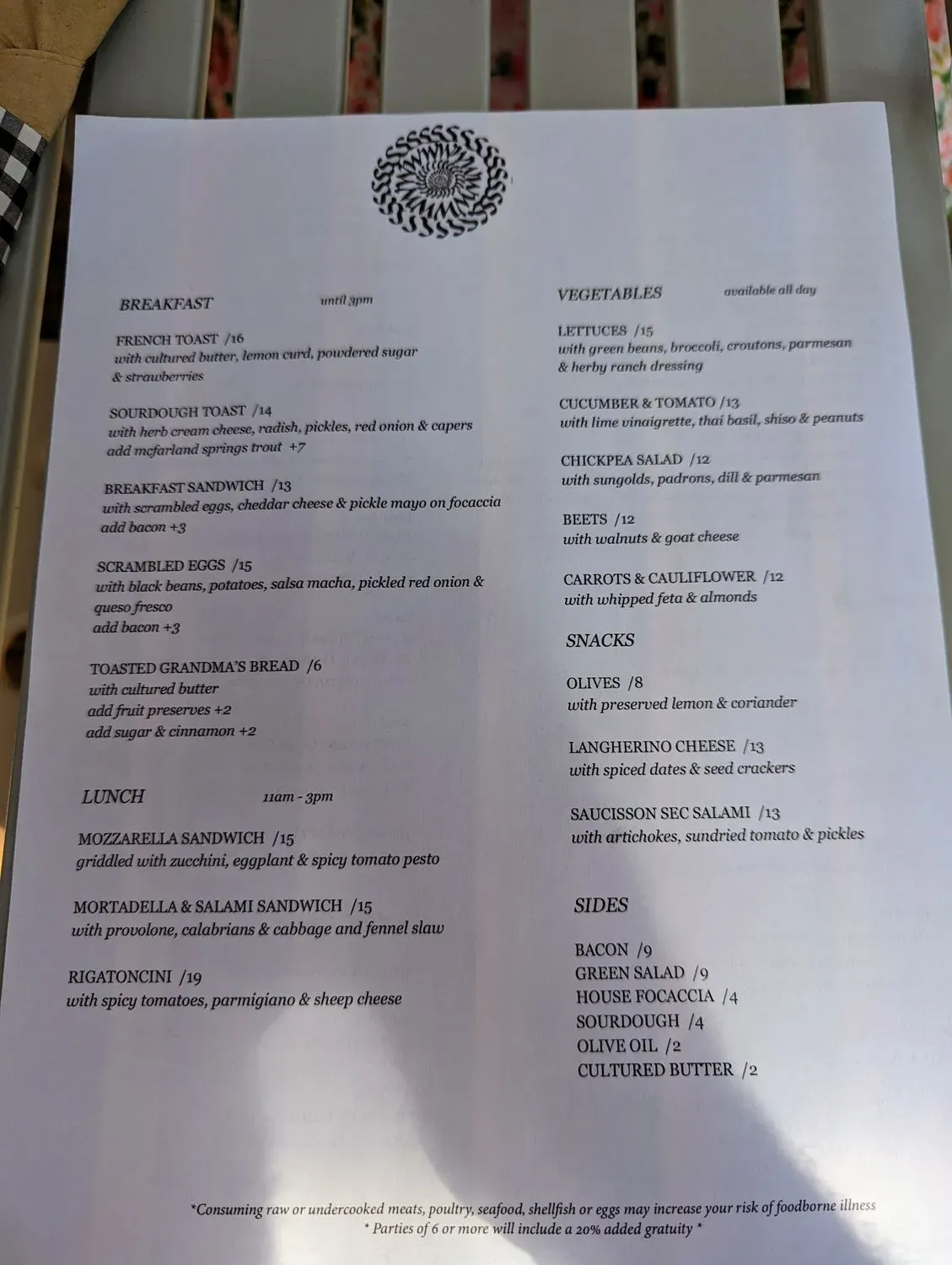 Menu 2