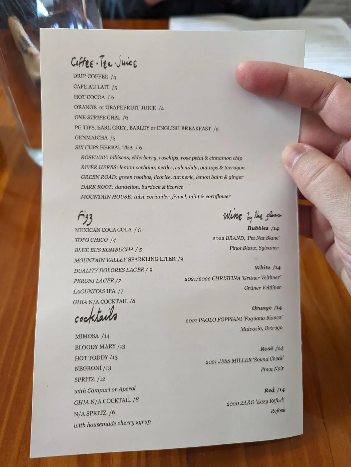 Menu 5