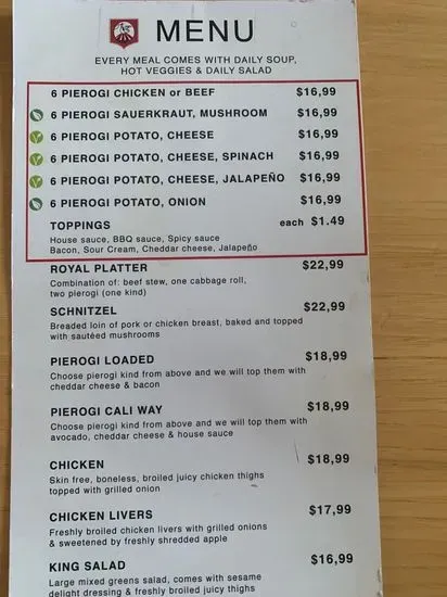 Menu 5