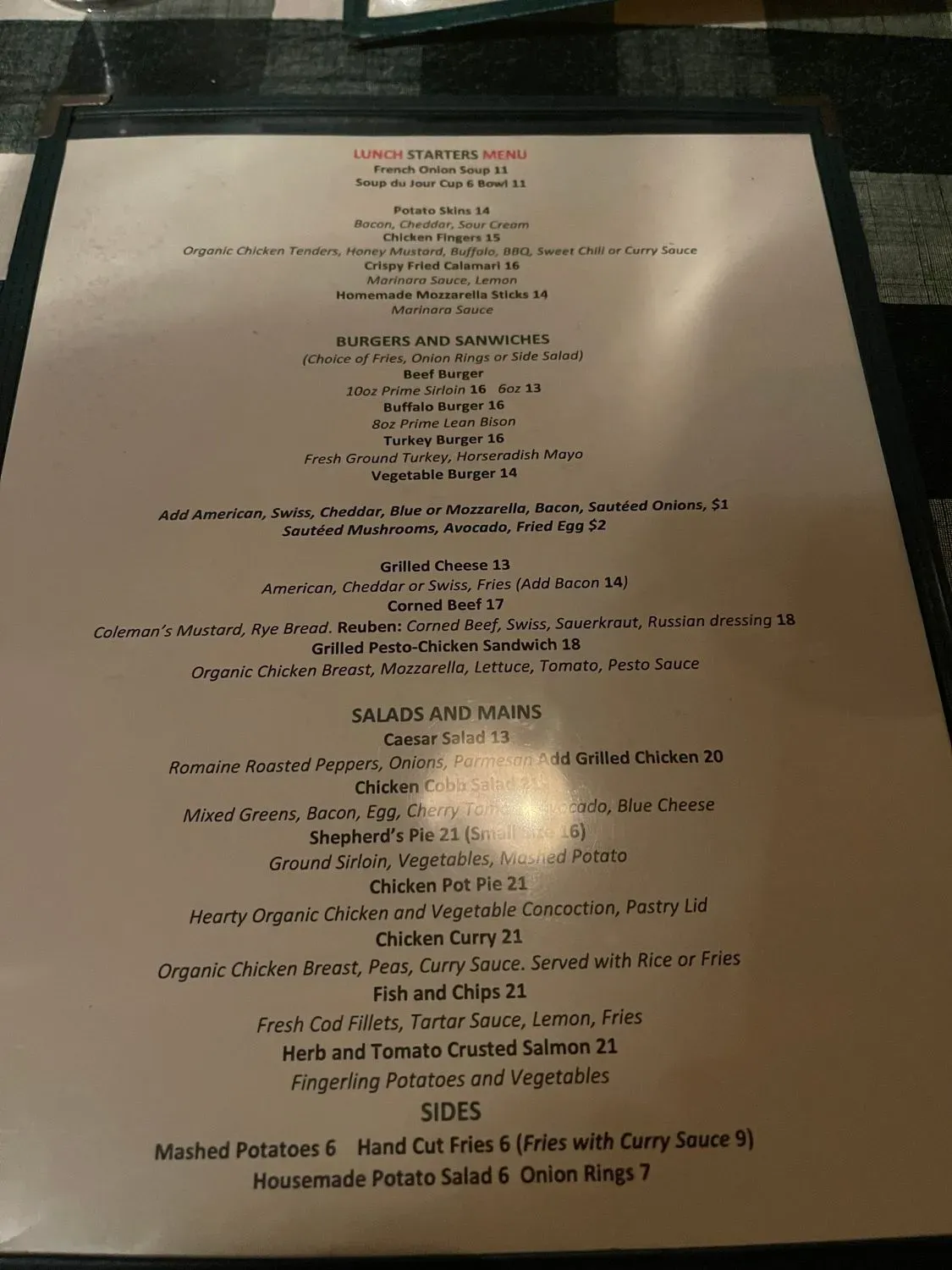 Menu 2