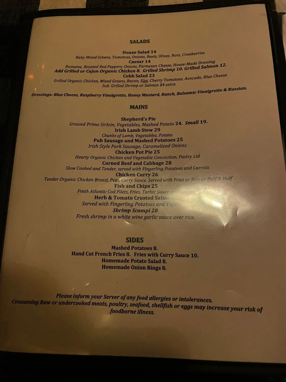 Menu 1