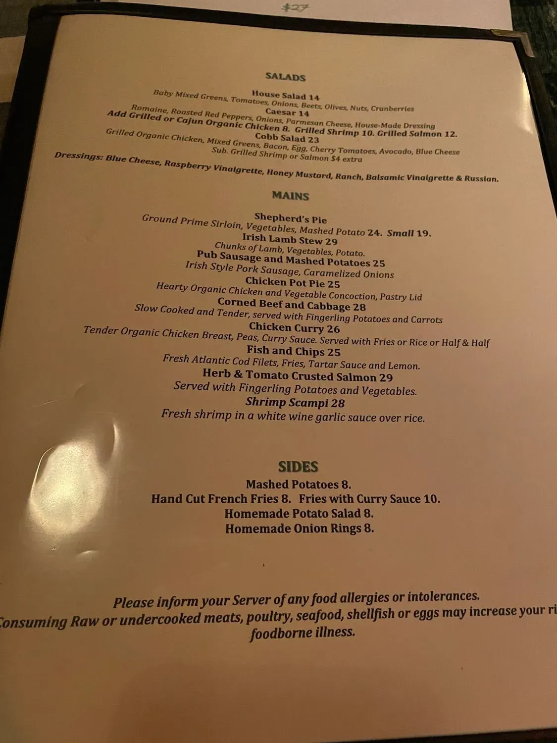 Menu 5