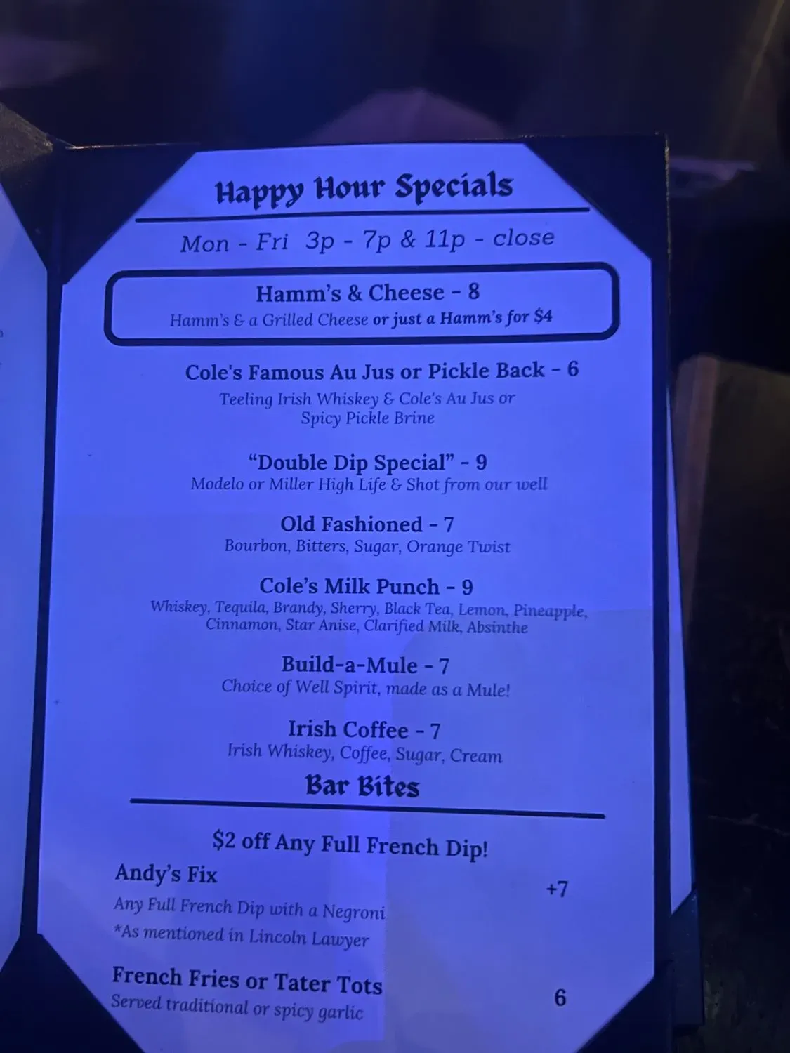 Menu 3