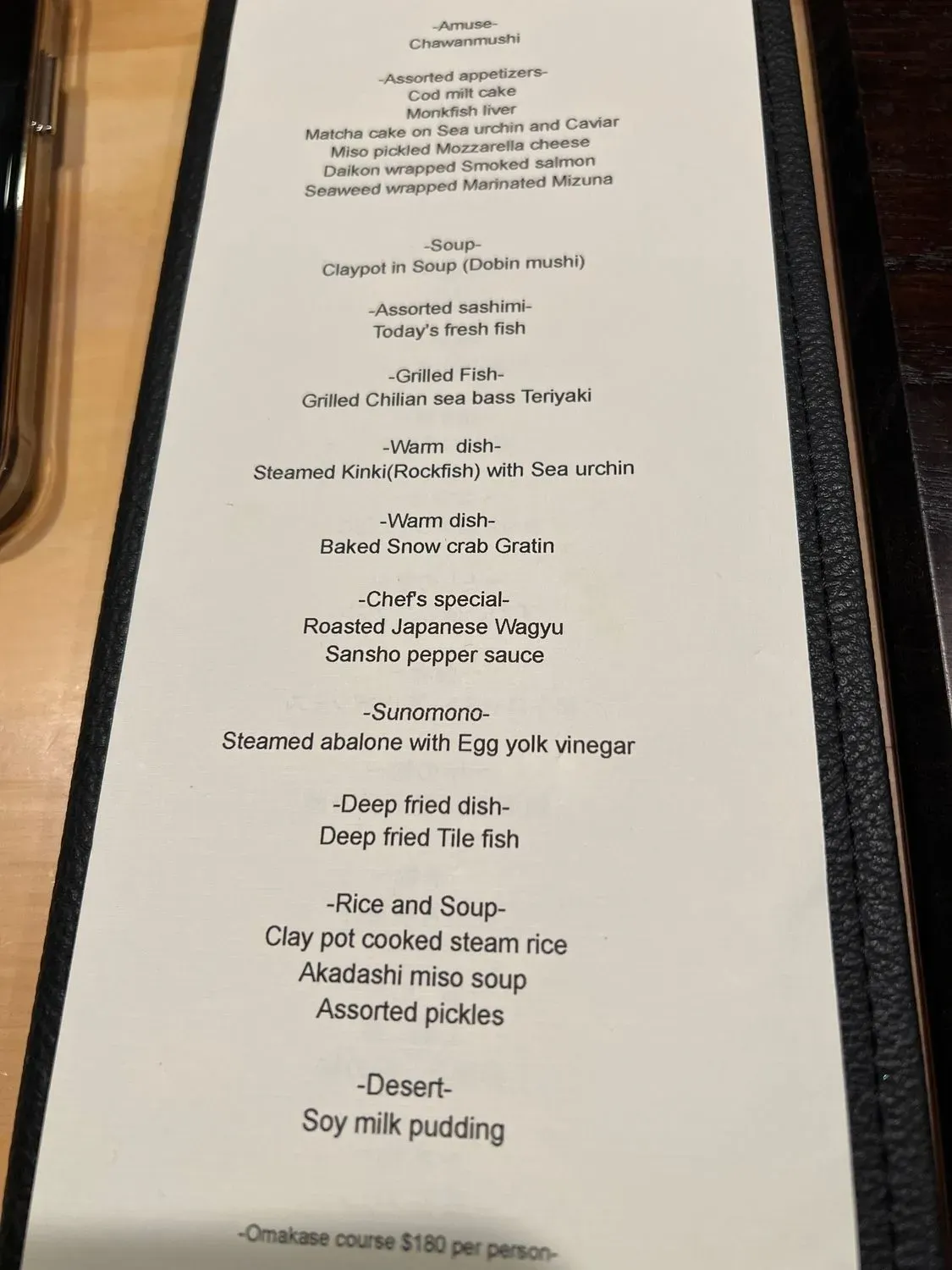 Menu 5