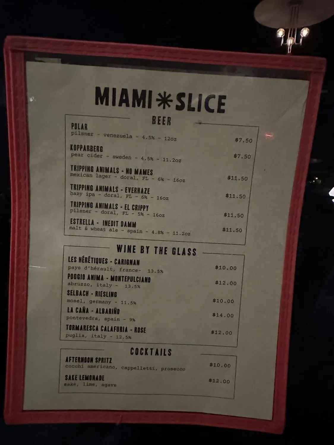 Menu 5