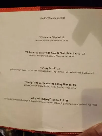 Menu 5