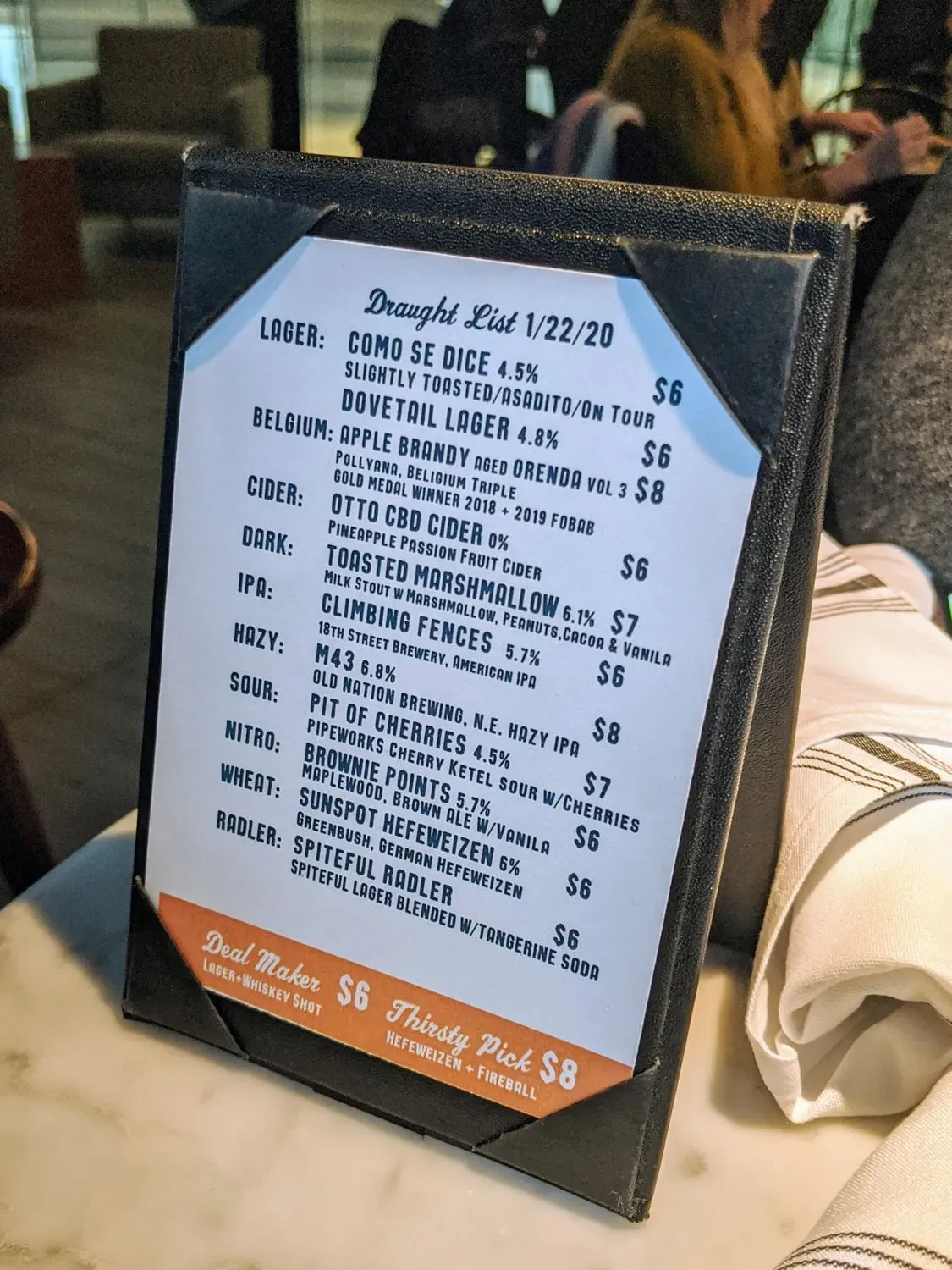 Slightly Toasted Menu - Updated November 2025