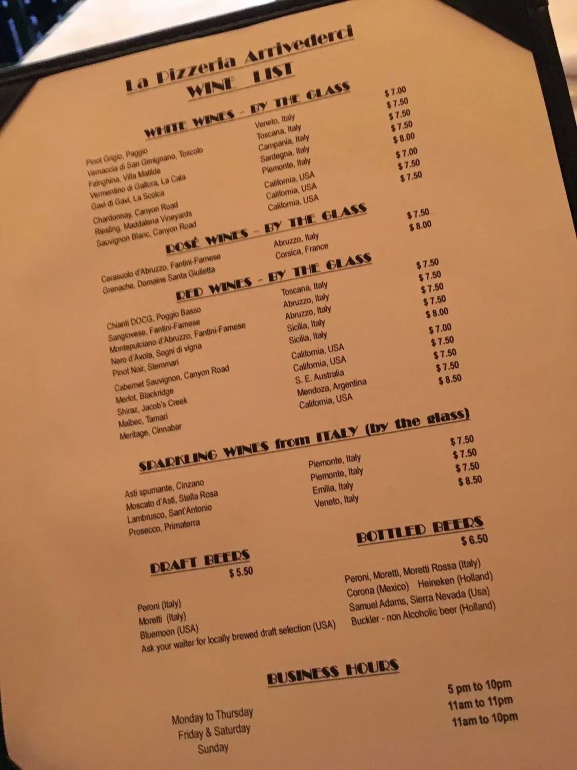 Menu 5