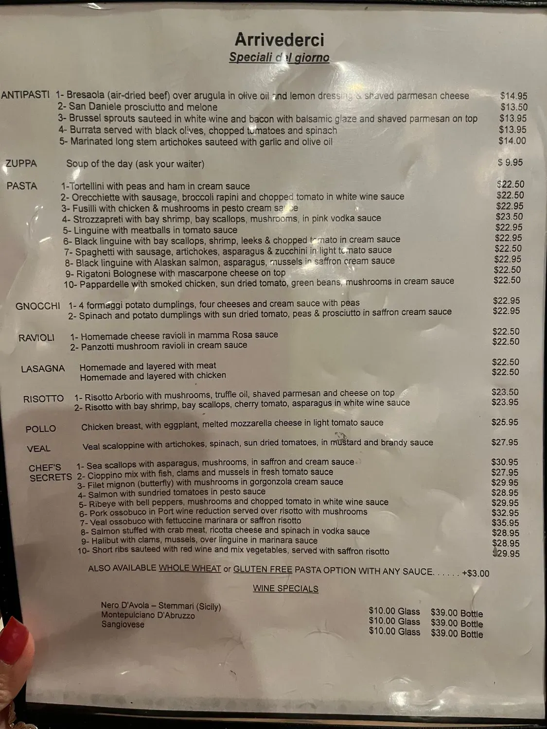 Menu 1