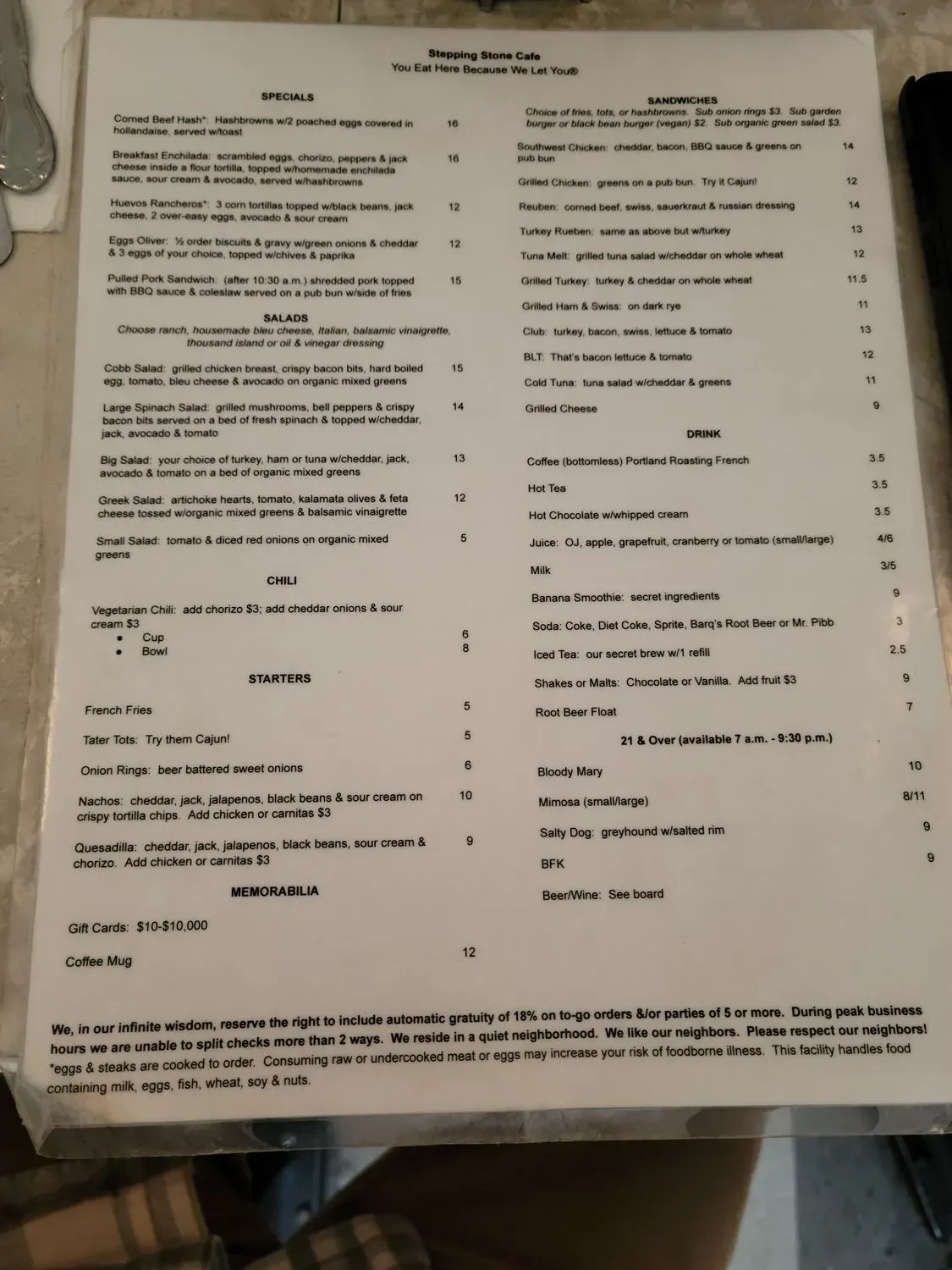 Menu 4