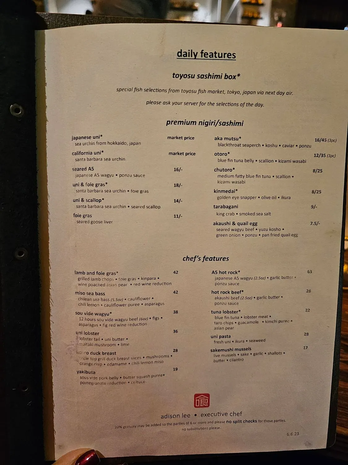 Menu 3